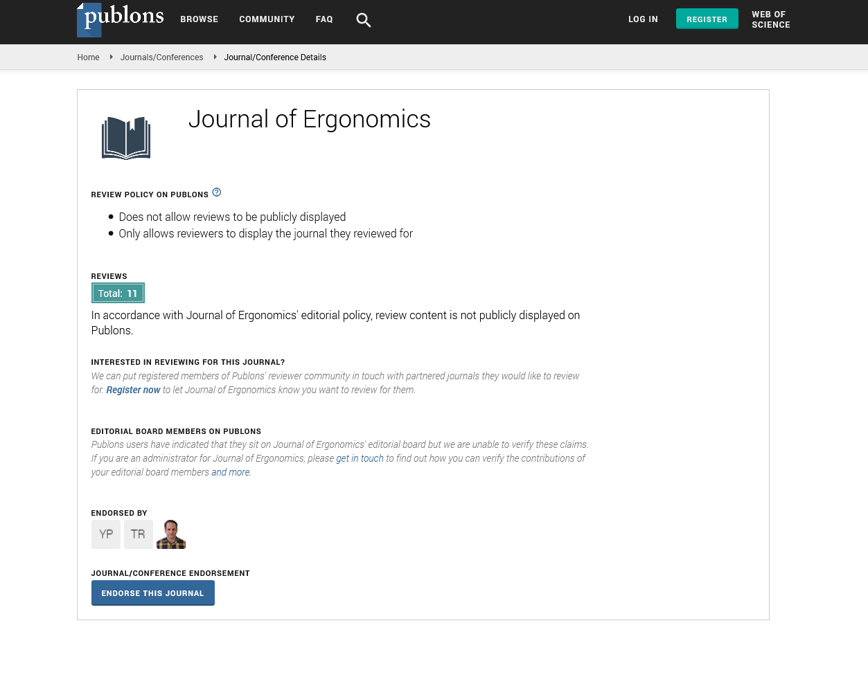 Journal of Ergonomics