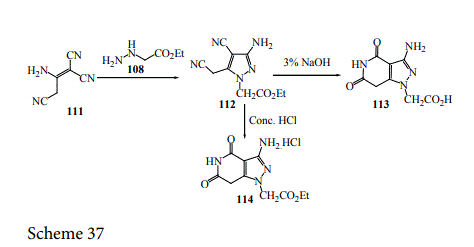 Synthesis of Fluorescent Five- and Six-Membered Ring Azaheterocycles